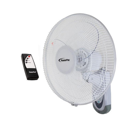 POWERPAC PPWF40R WALL FAN REMOTE 16 INCH - PowerPac