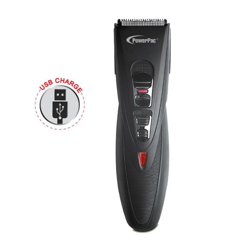POWERPAC PP2038 CORDLESS HAIR CUTTER WITH DESKTOP CHARGER - PowerPac