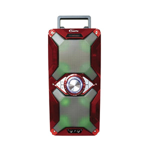 POWERPAC BOOMBOX RECHARGEABLE W/BLUETOOTH 1000W RED - PowerPac