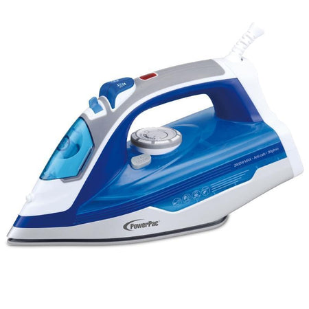 POWERPAC PPIN2400 STEAM AND SPRAY IRON & CERAMIC SOLE PLATE 2400W - PowerPac