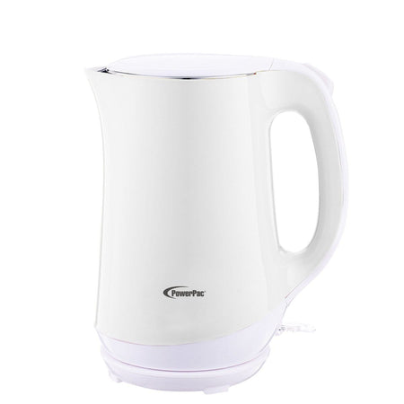 POWERPAC PPJ2022 COEDLESS JUG WITH DOUBLE WALL WHITE - PowerPac