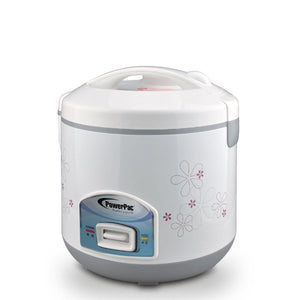 POWERPAC PPRC12 DELUXE RICE COOKER W/STEAMER 1.2L - PowerPac