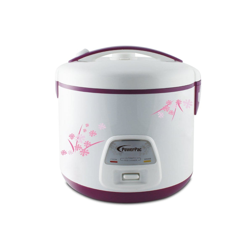 POWERPAC PPRC8118 DELUXE RICE COOKER W/STEAMER 1.8L - PowerPac